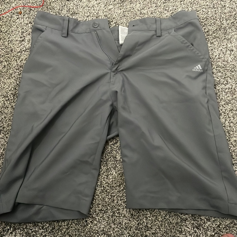 Adidas 30 gray golf shorts